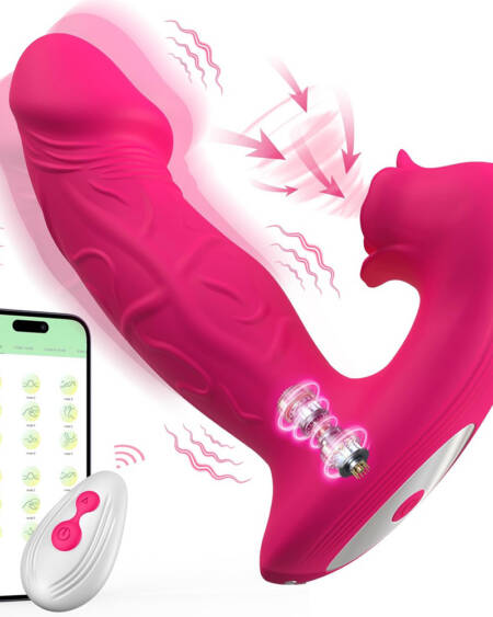 Vibromasseur double usage (vibration et succion)